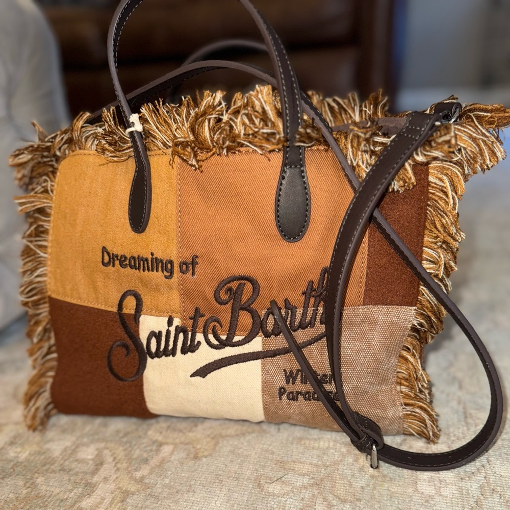 MC2-Saint Barth bag - Brown and Tan